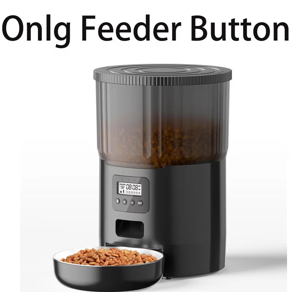 4L Smart Automatic Pet Feeder with Tuya WiFi and 2L Water Fountain for Dogs and Cats