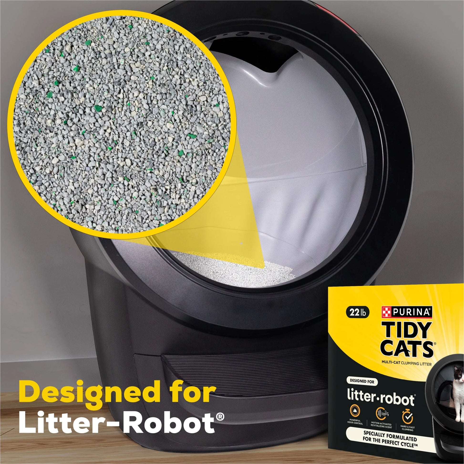 Purina Clumping Cat Litter for Litter-Robot with Revitalizing Scent, 20 lb Jug