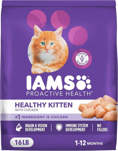 Proactive Health Dry Cat Food for Kittens, Nutrient-Rich Recipe with Real Chicken, 16 lb Bag