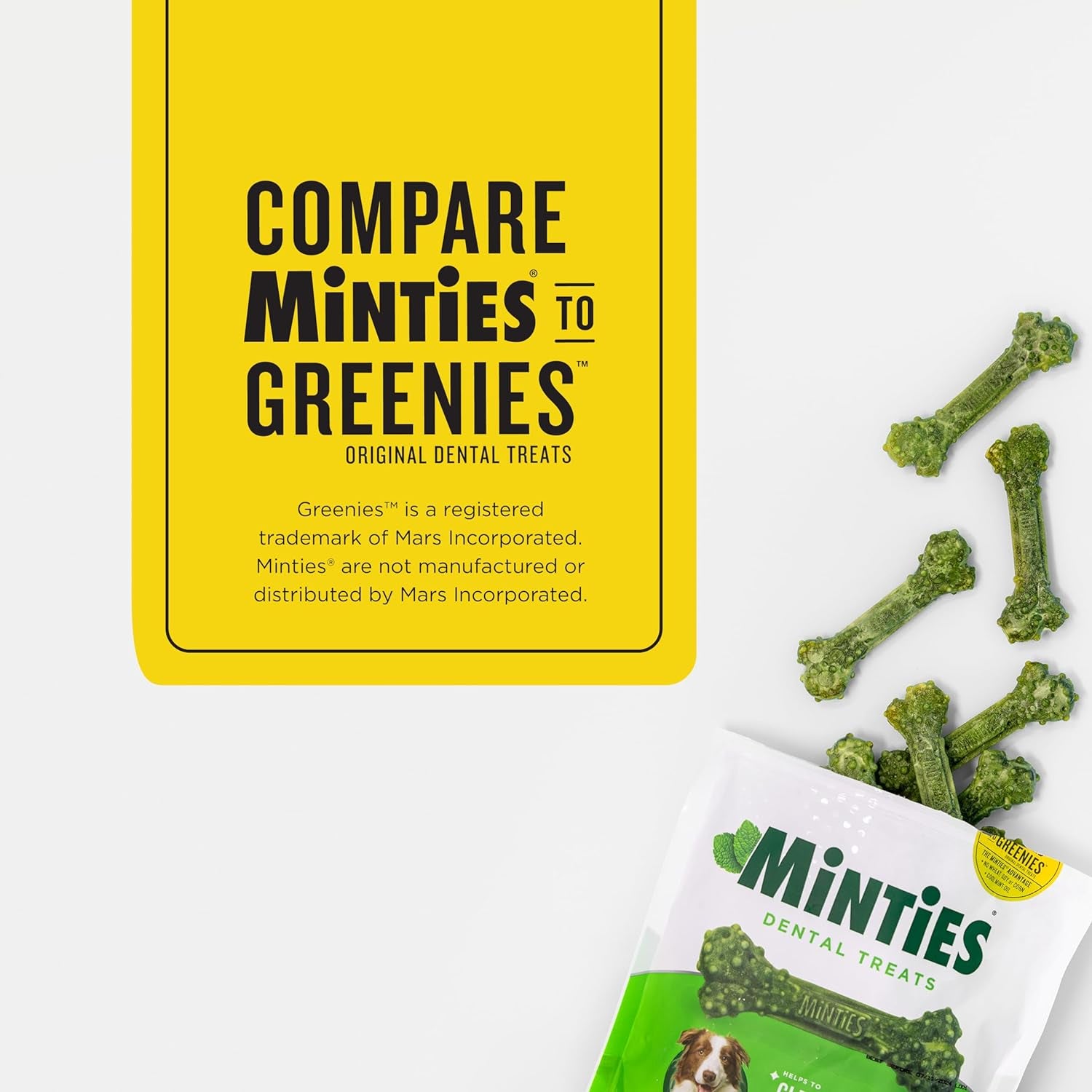 Vet-Recommended Mint-Flavored Dental Chews for Medium Dogs (25-50 lbs) - 20 Count, Promotes Oral Health by Reducing Plaque, Tartar, and Bad Breath