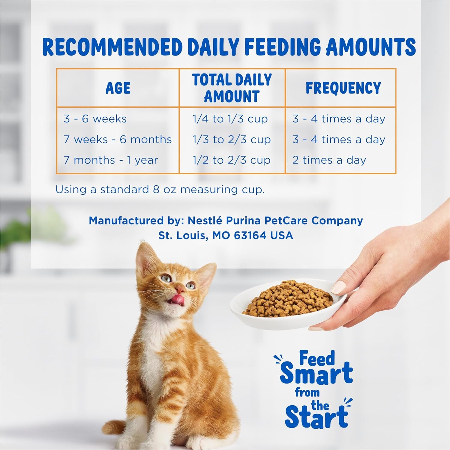 Purina Kitten Chow Year One Essentials High-Protein Dry Kitten Food with Real Chicken and Essential Nutrients - 14 lb Bag
