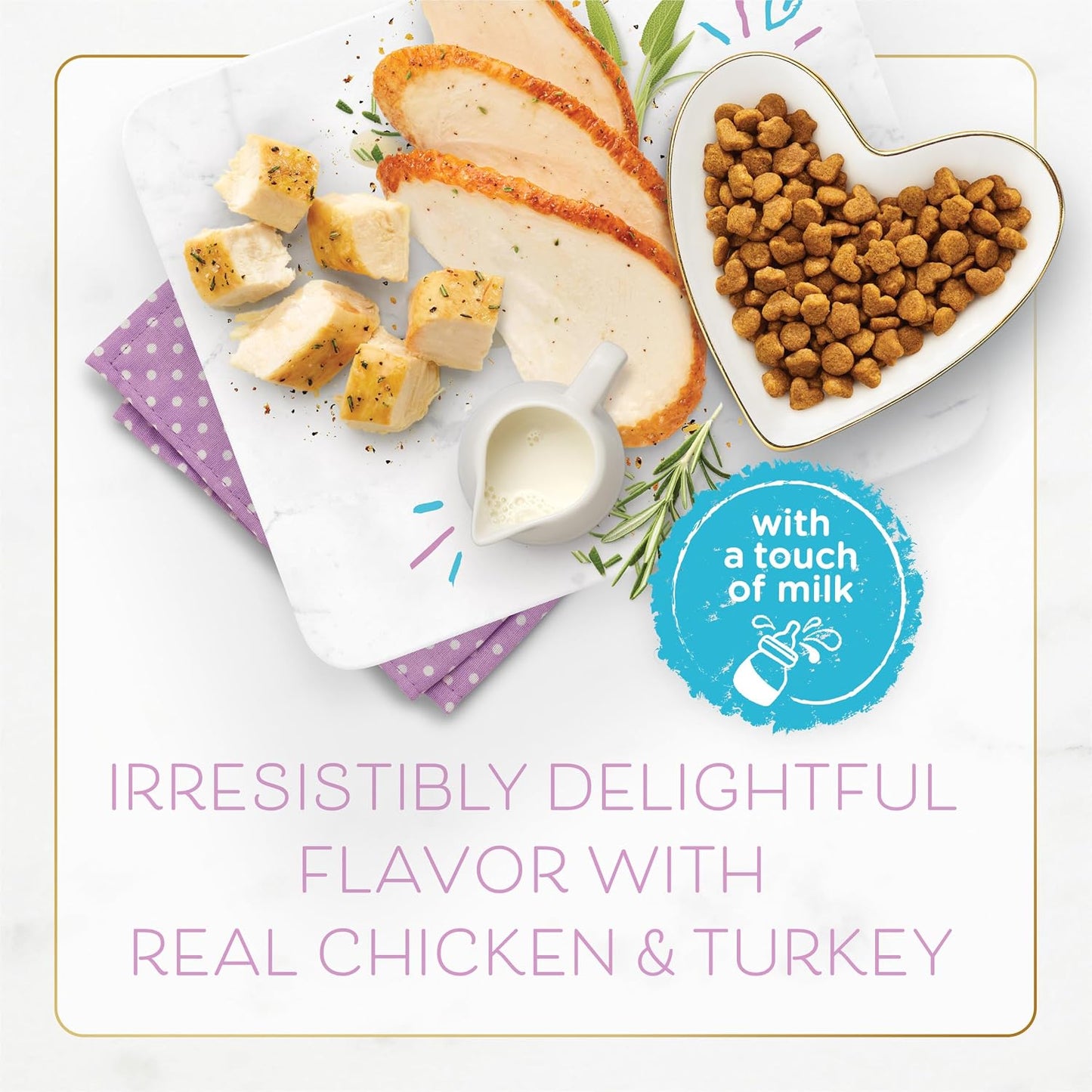 Purina  Kitten with Savory Chicken and Turkey Kitten Dry Food - 7 Lb. Bag