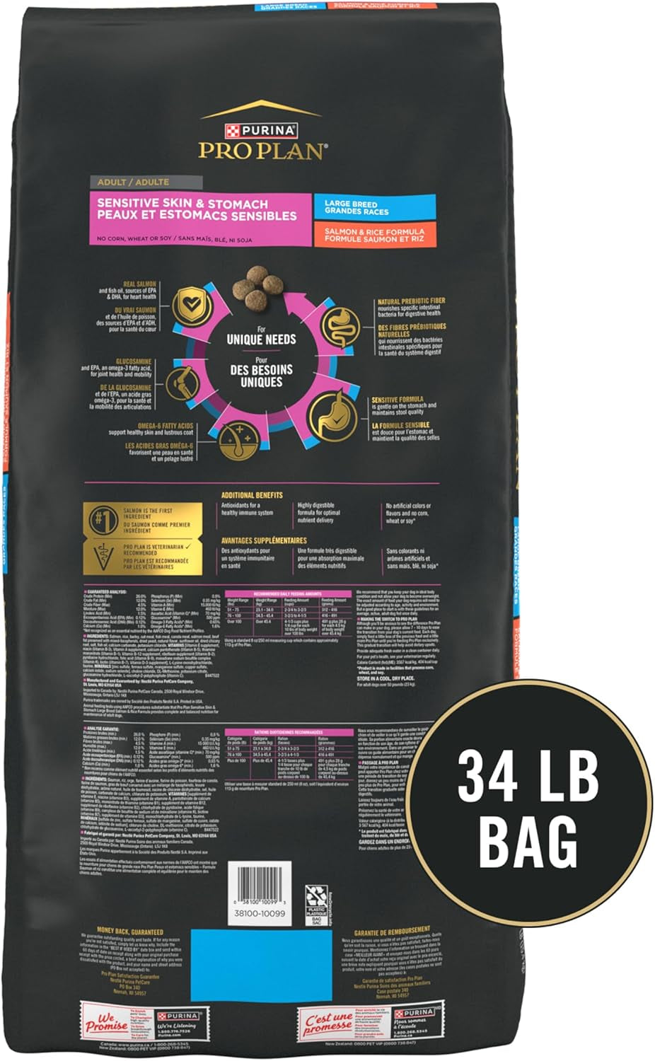 Purina Pro Plan High Protein Puppy Food with DHA - Lamb & Rice Formula, 34 lb Bag