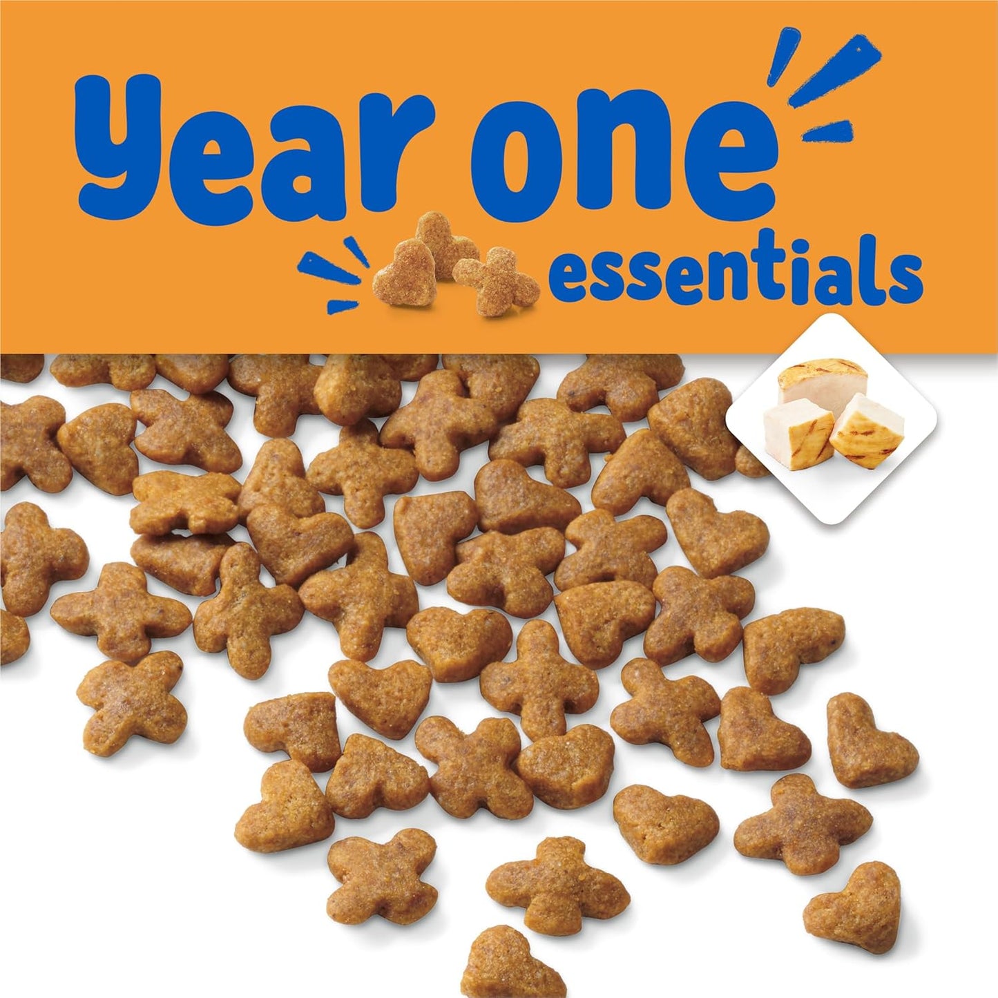 Purina Kitten Chow Year One Essentials High-Protein Dry Kitten Food with Real Chicken and Essential Nutrients - 14 lb Bag