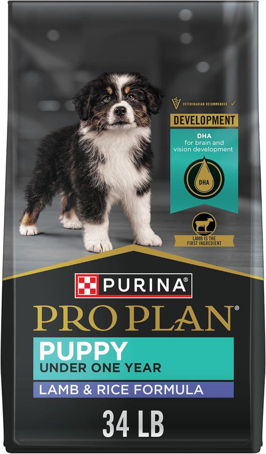 Purina Pro Plan High Protein Puppy Food with DHA - Lamb & Rice Formula, 34 lb Bag