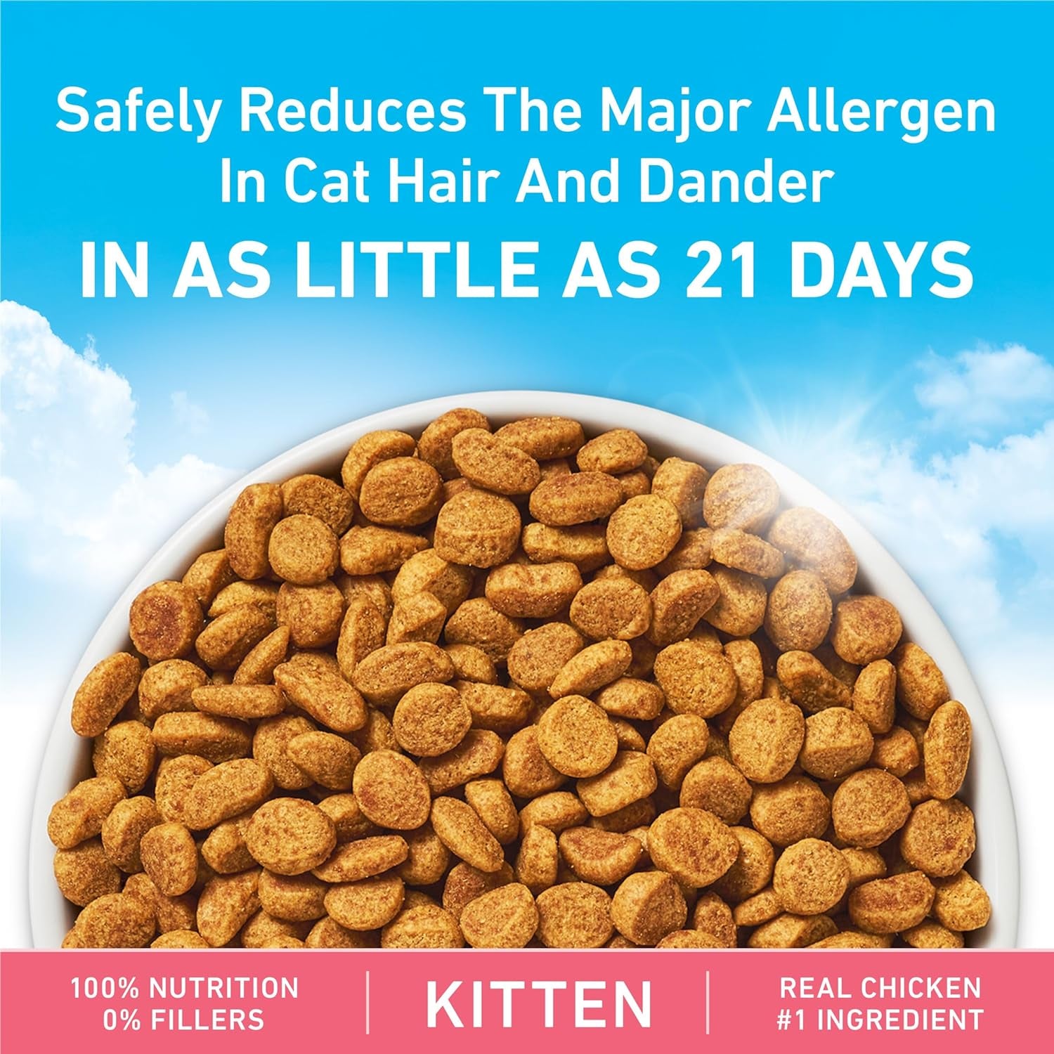 Purina ONE LiveClear Allergen-Reducing Dry Kitten Food with Real Chicken - 2.8 lb Bag