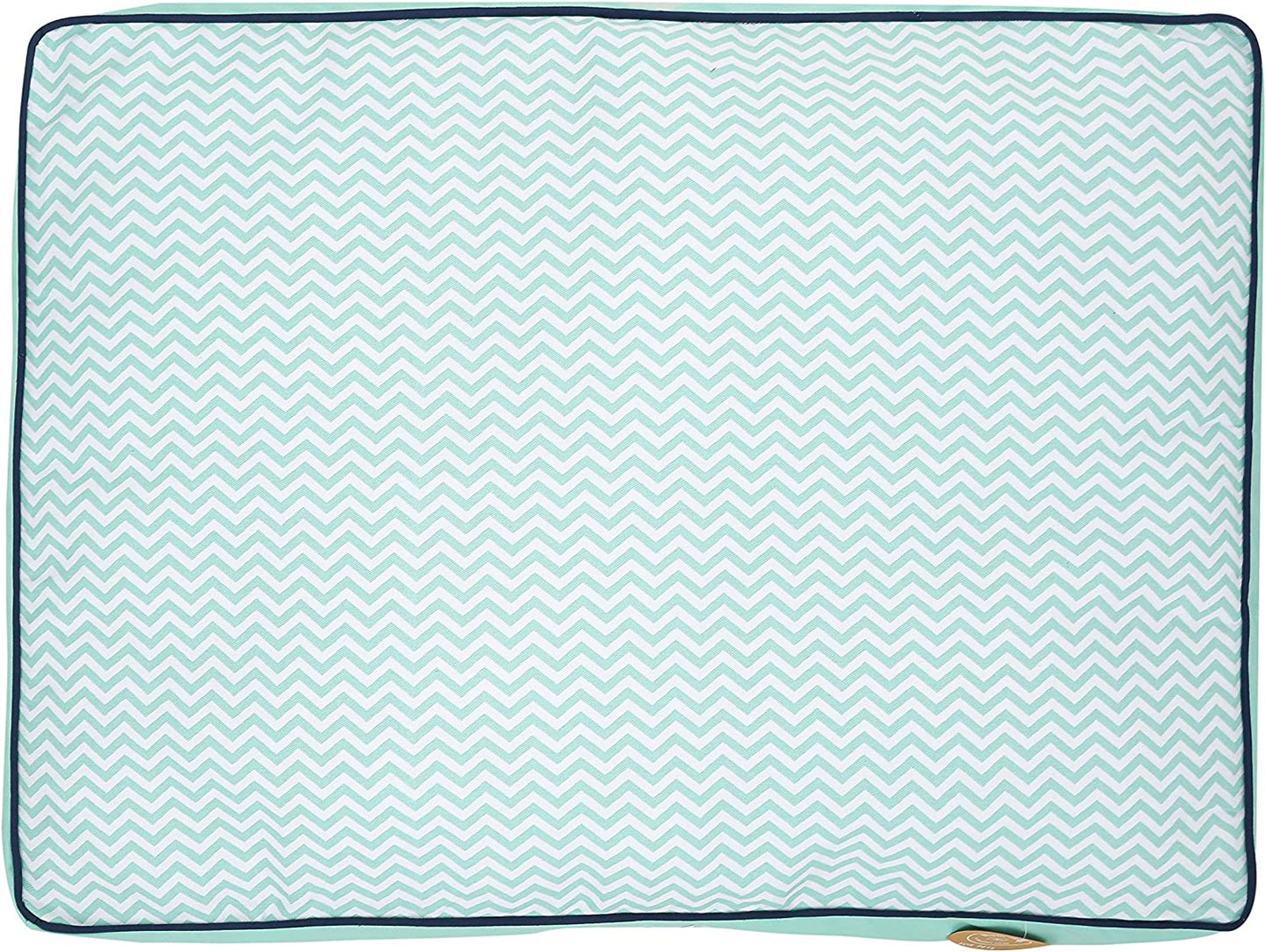 Jonathan Adler Now House for Pets Teal Chevron Cushion Dog Bed, Large: Machine Washable Dog Bed for Large Dogs by Jonathan Adler