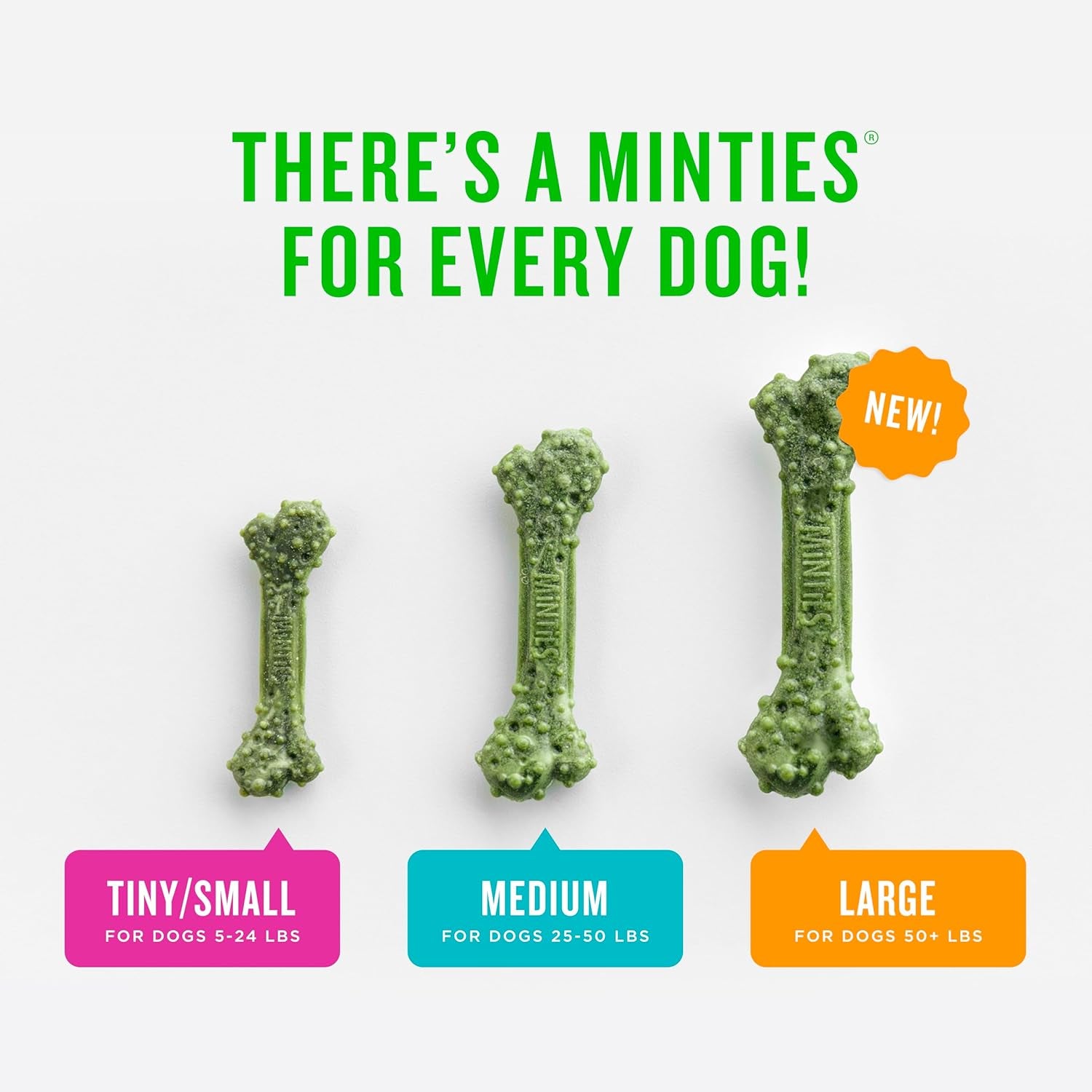 Vet-Recommended Mint-Flavored Dental Chews for Medium Dogs (25-50 lbs) - 20 Count, Promotes Oral Health by Reducing Plaque, Tartar, and Bad Breath