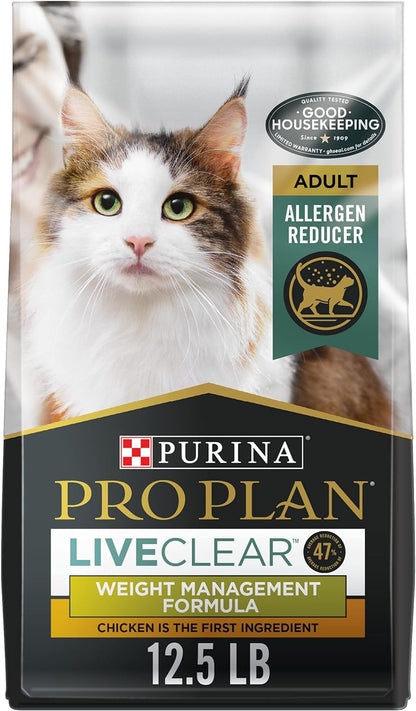 Purina Pro Plan Live Clear Weight Management Cat Food with Chicken and Rice - 12.5 lb Bag