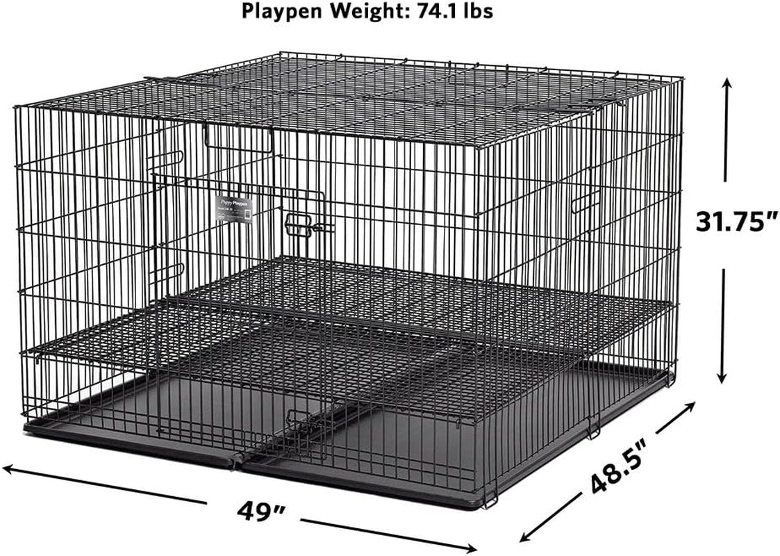 Puppy Playpen Crate with Grid and Pan Accessory - Model 248-05