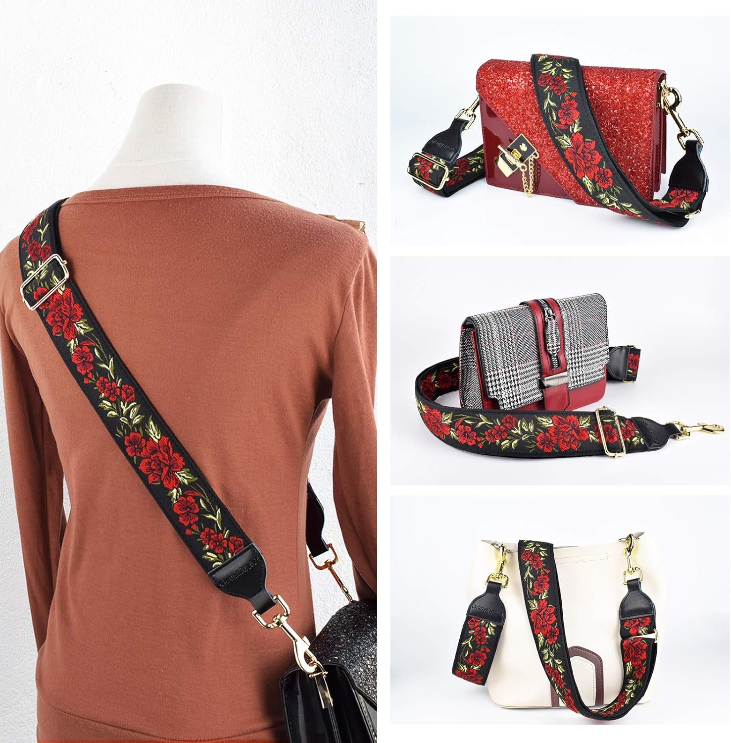 Handbag Strap Replacement Shoulder Crossbody Strap Purse Strap for Women Girls