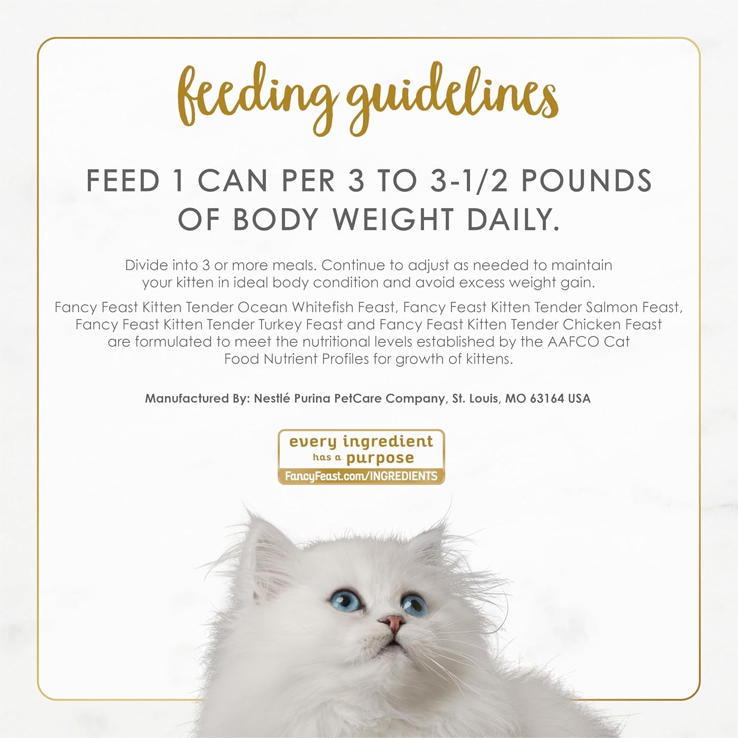 Purina Tender Ocean Whitefish, Turkey, Chicken, and Salmon Wet Kitten Food Variety Pack - 24 Count (3 Oz. Boxes)
